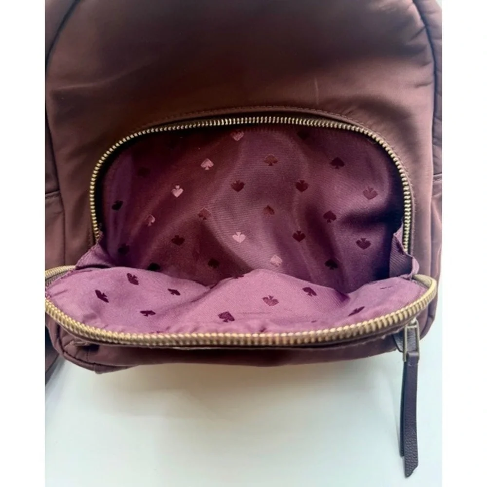Kate Spade New York Nylon Messenger Bag Brown Floral‎ Strap Adjustable